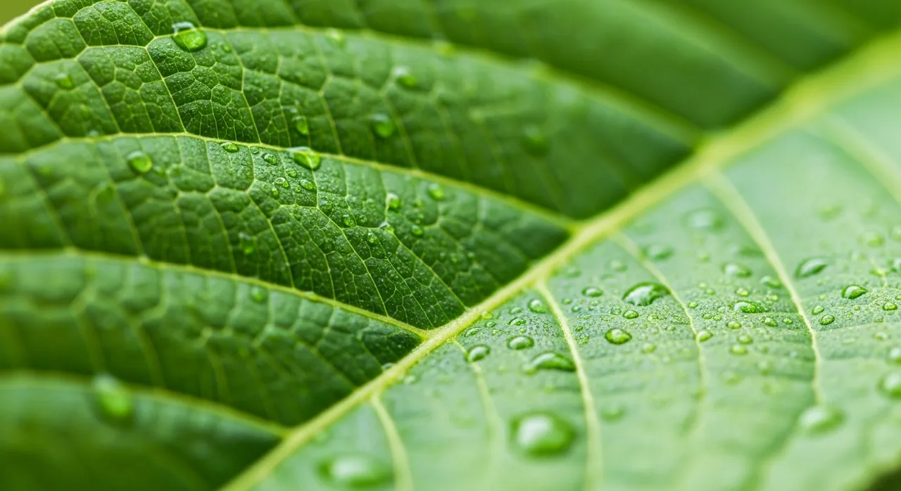 Close up of a medicinal leaf